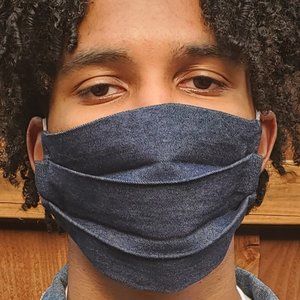 Denim Handmade Reversible Face Mask,Reuse/Wash
